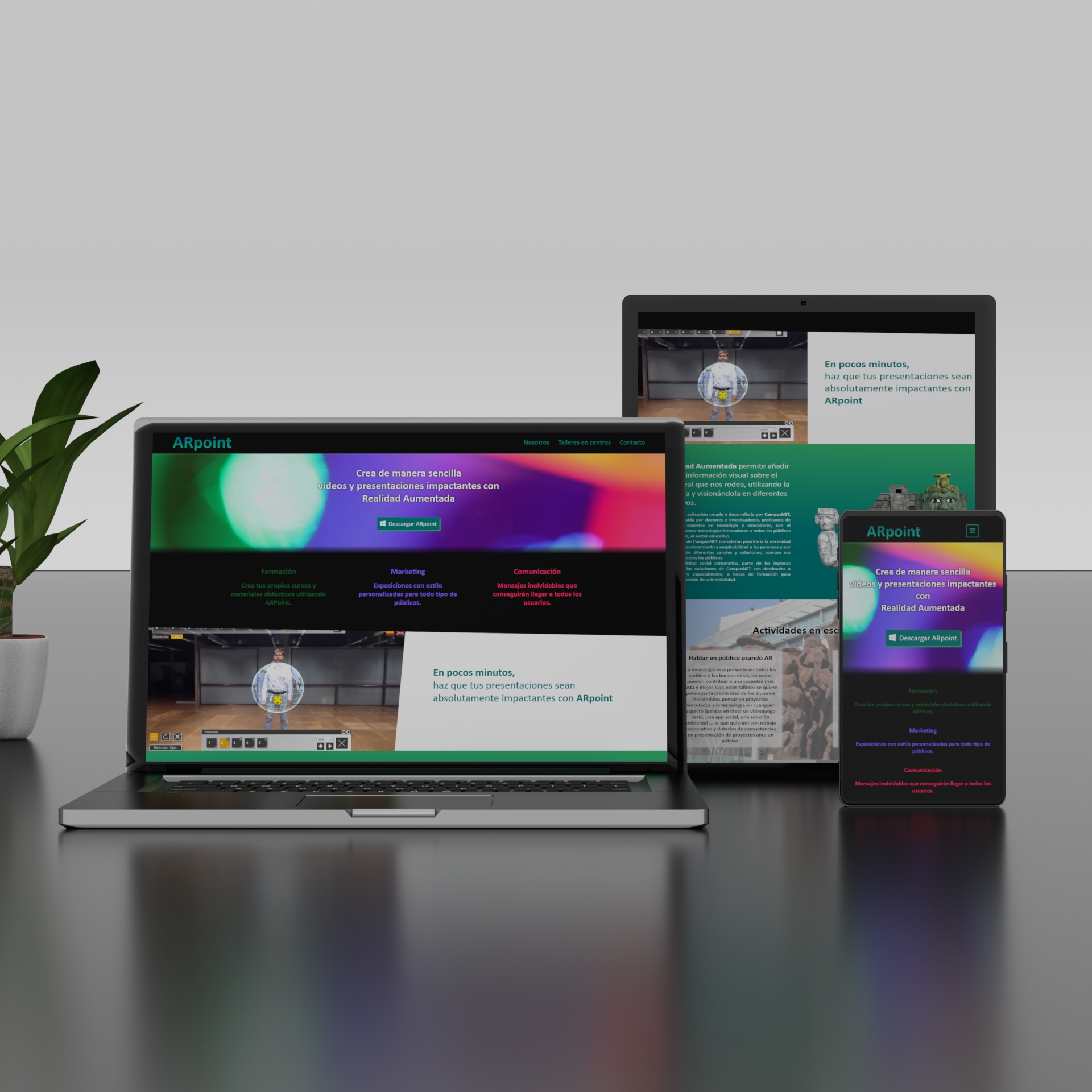Web ARpoint Mockup