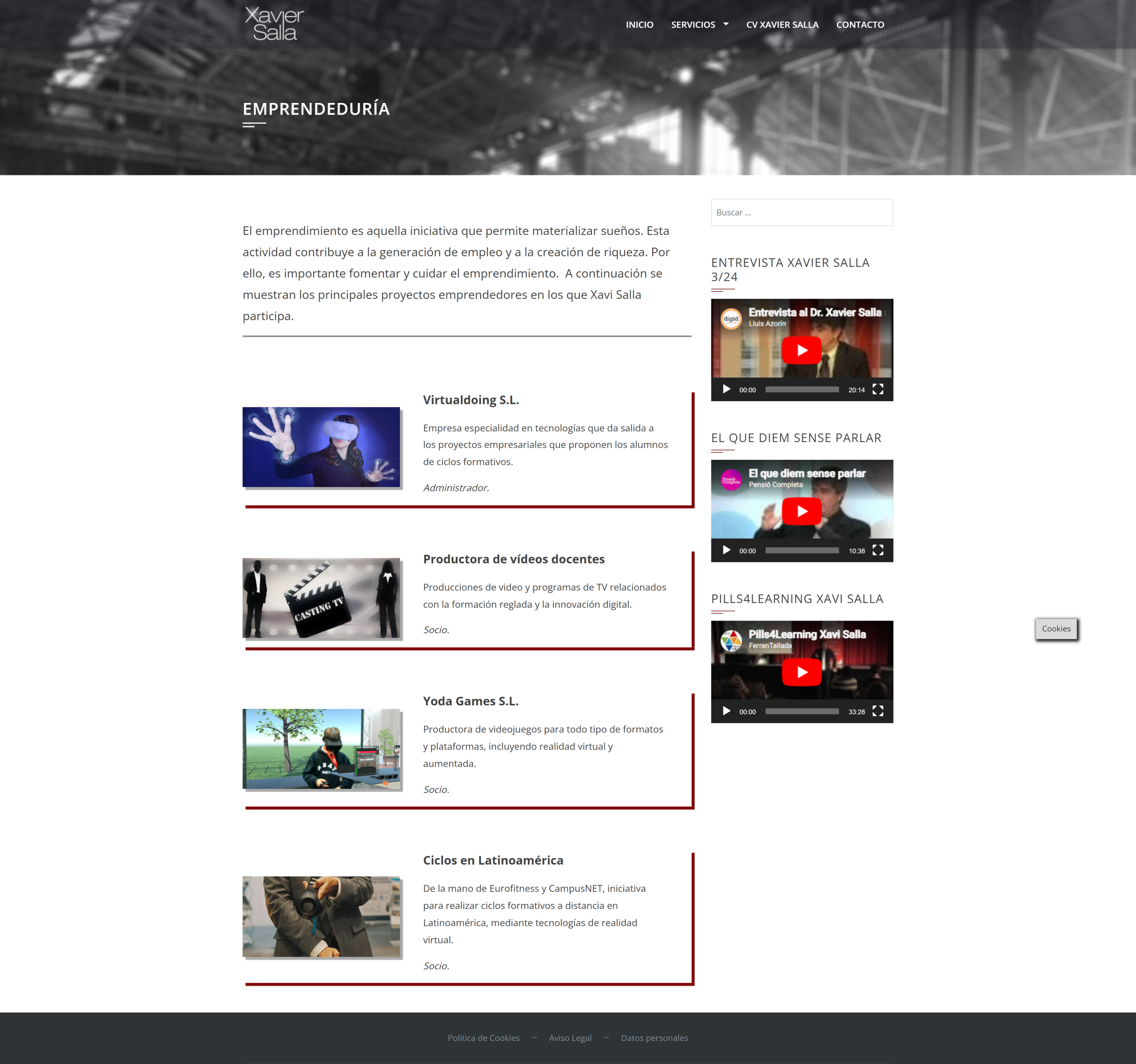 Emprendeduría Web Xavier Salla