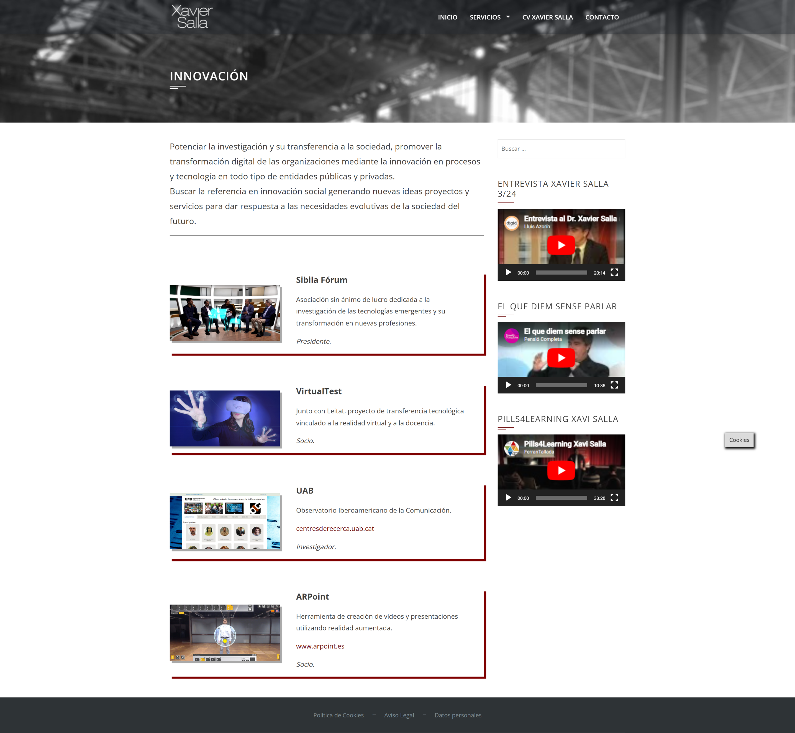 Innovación Web Xavier Salla