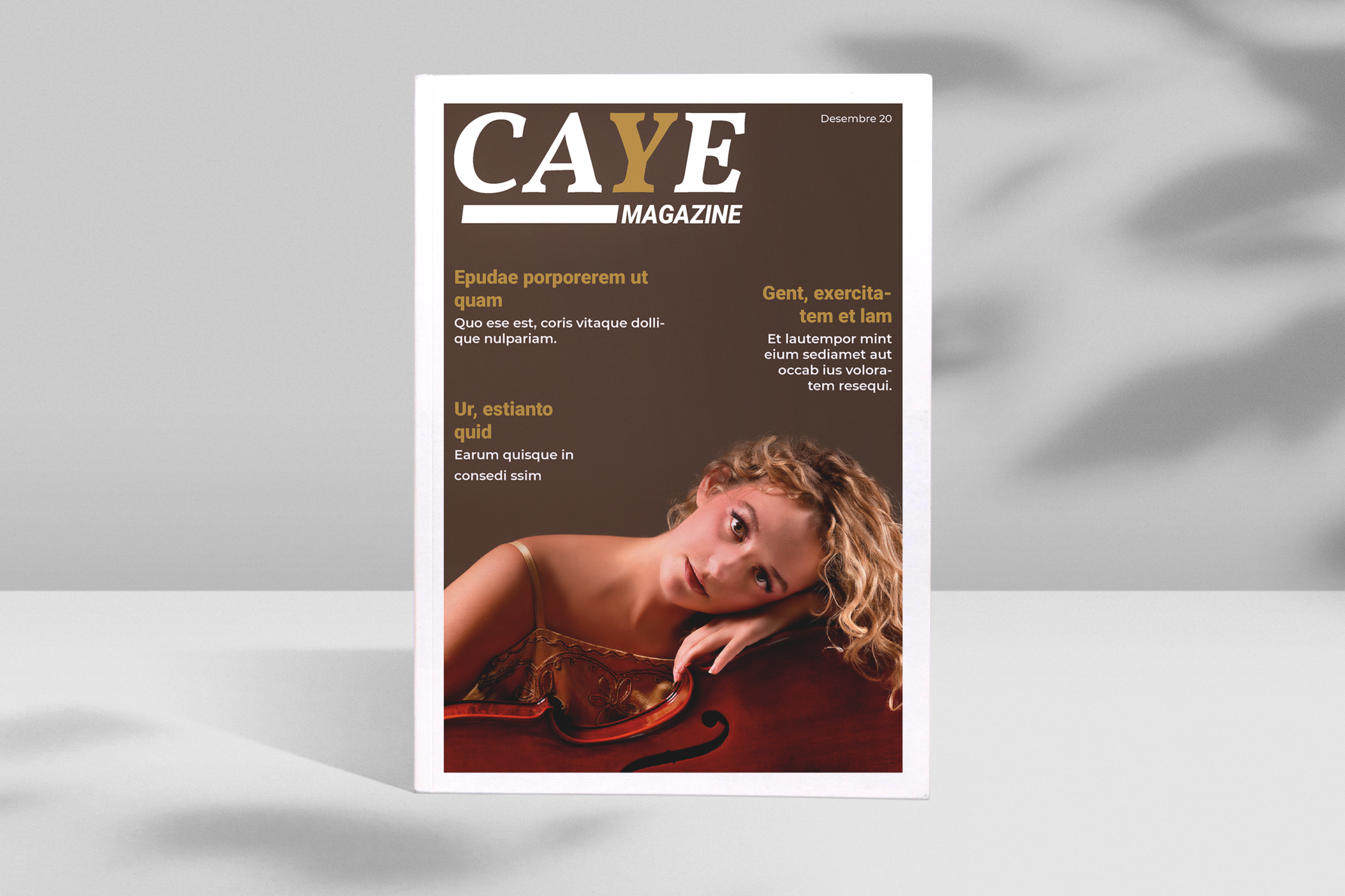 Mockup Revista Caye Magazine