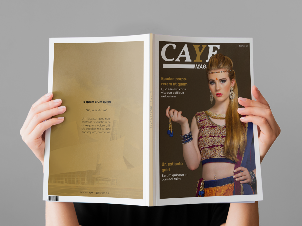 Mockup Revista Caye Magazine