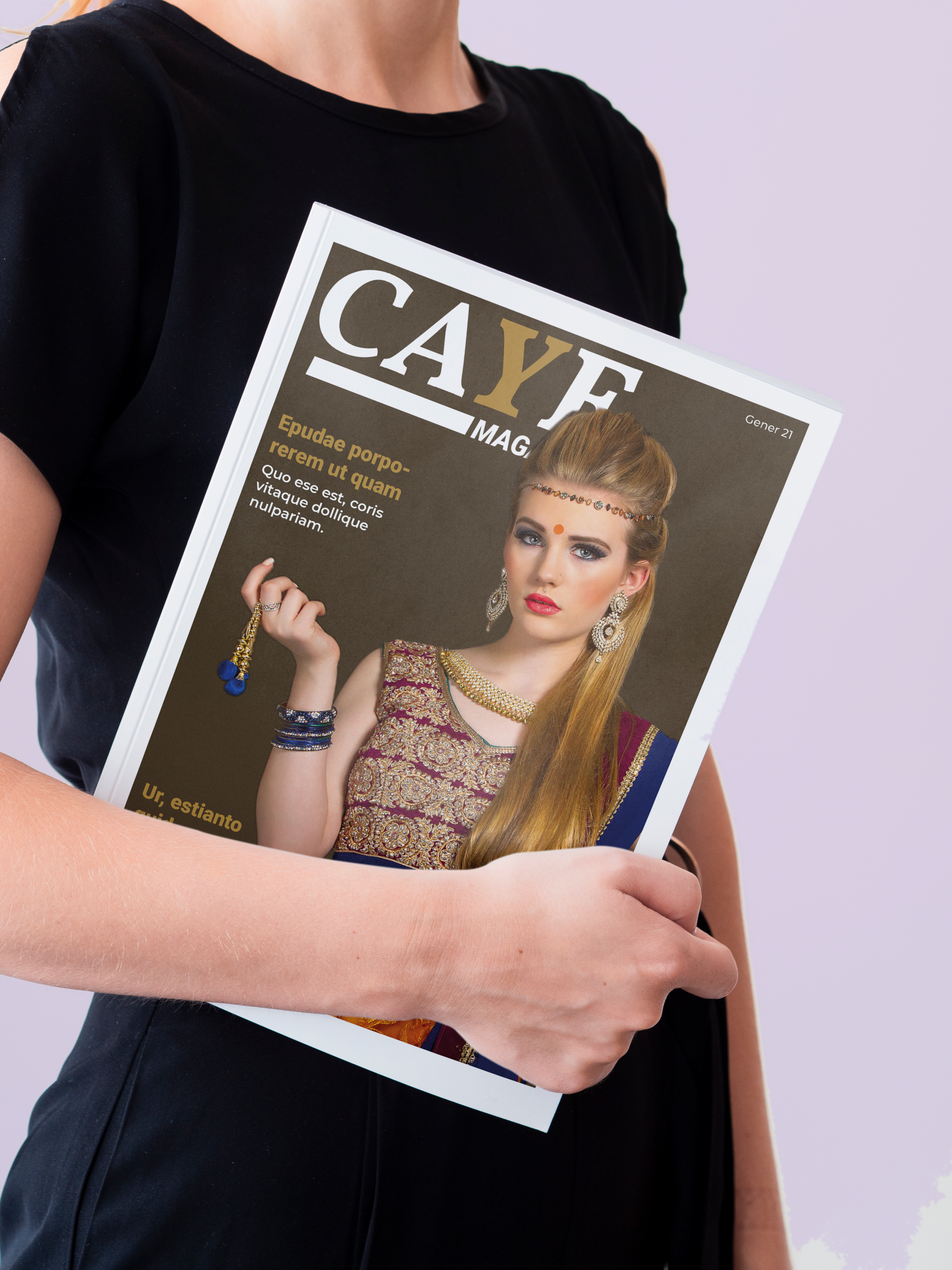 Mockup Revista Caye Magazine