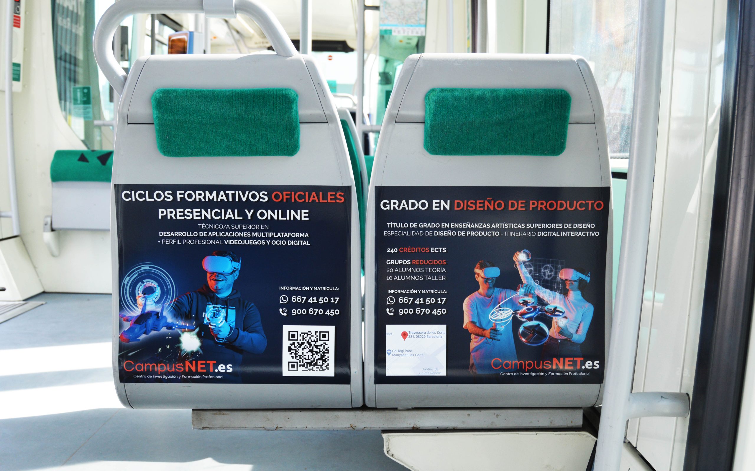 CampusNET.es promoción TRAM interior