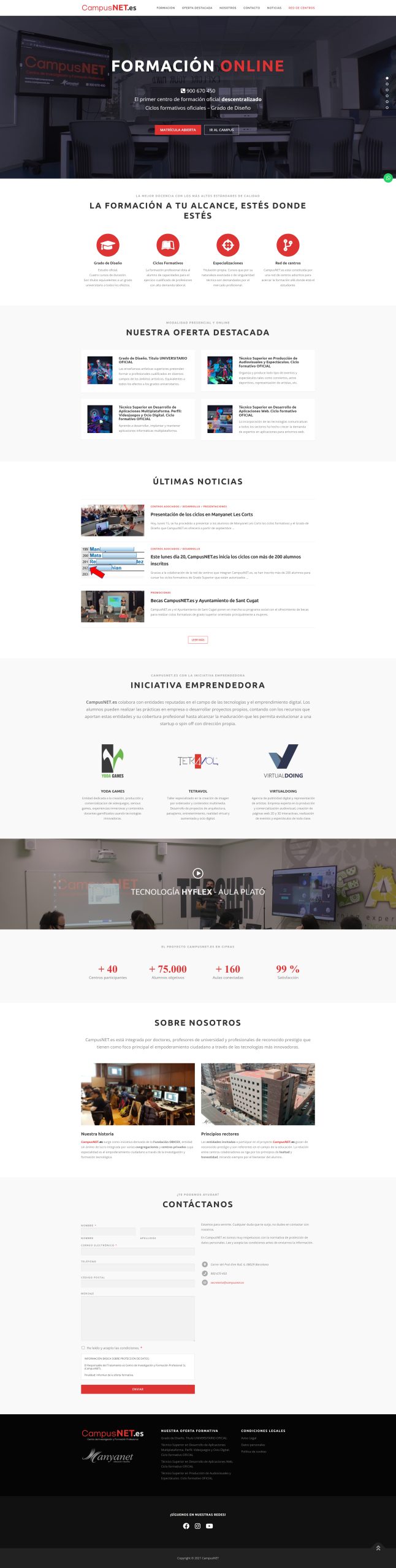 Página principal CampusNET.es