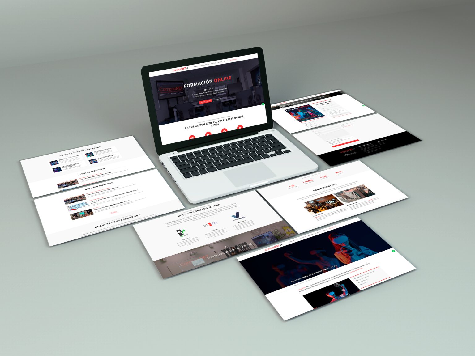 Mockup web CampusNET