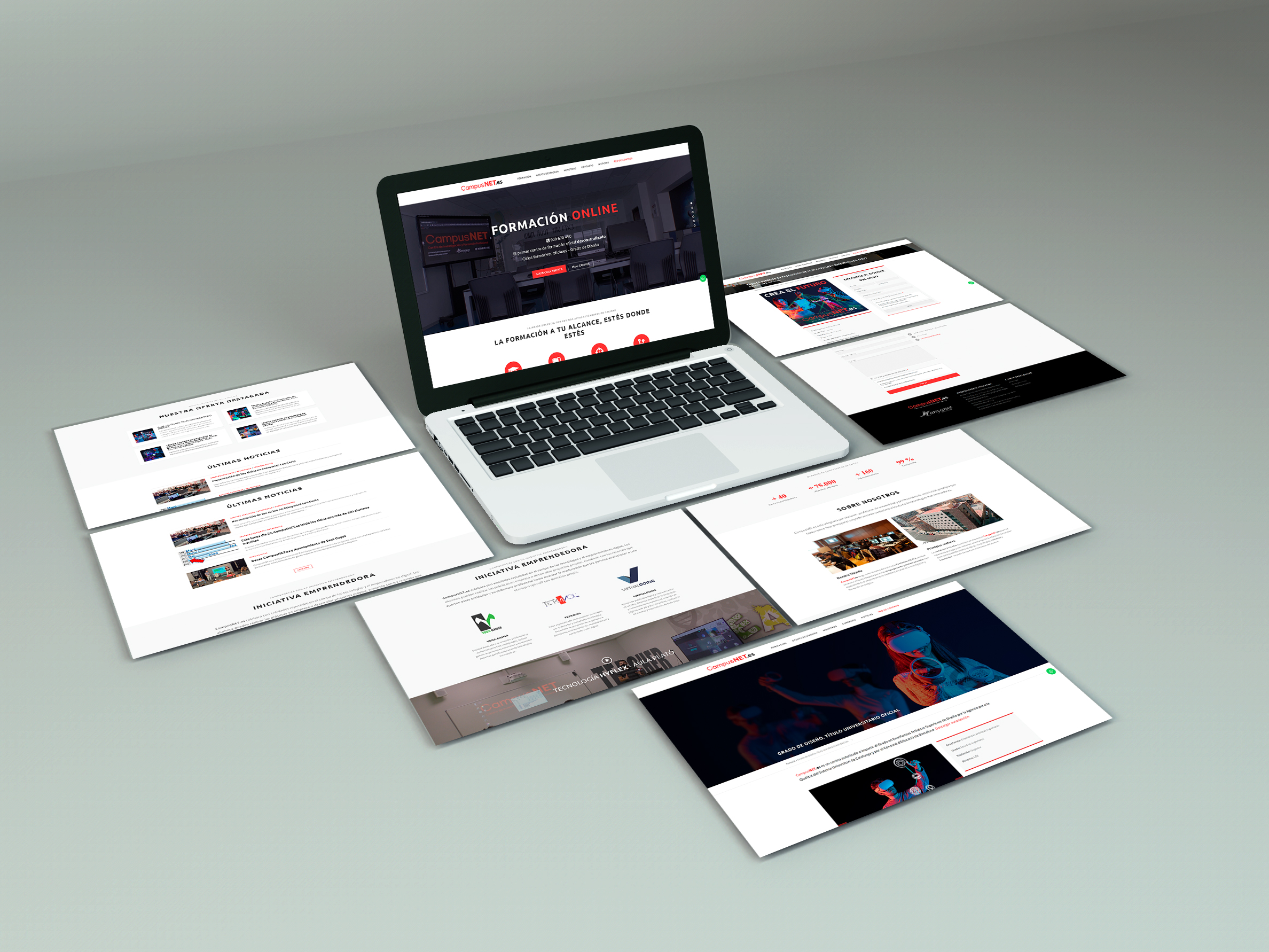 Mockup web CampusNET