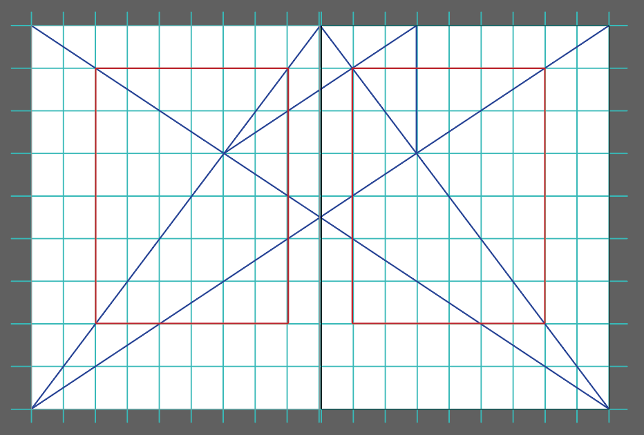 Retícula de Proporción aurea