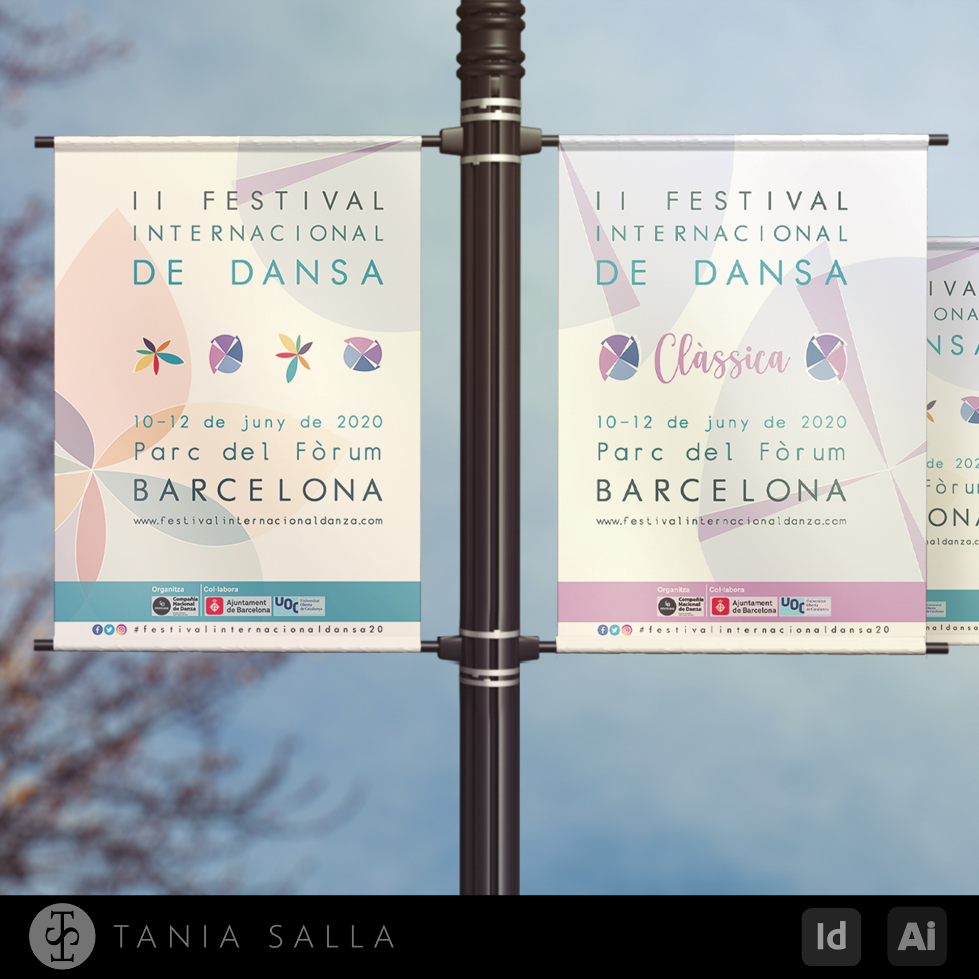 Banderolas publicitarias Mockup Miniatura