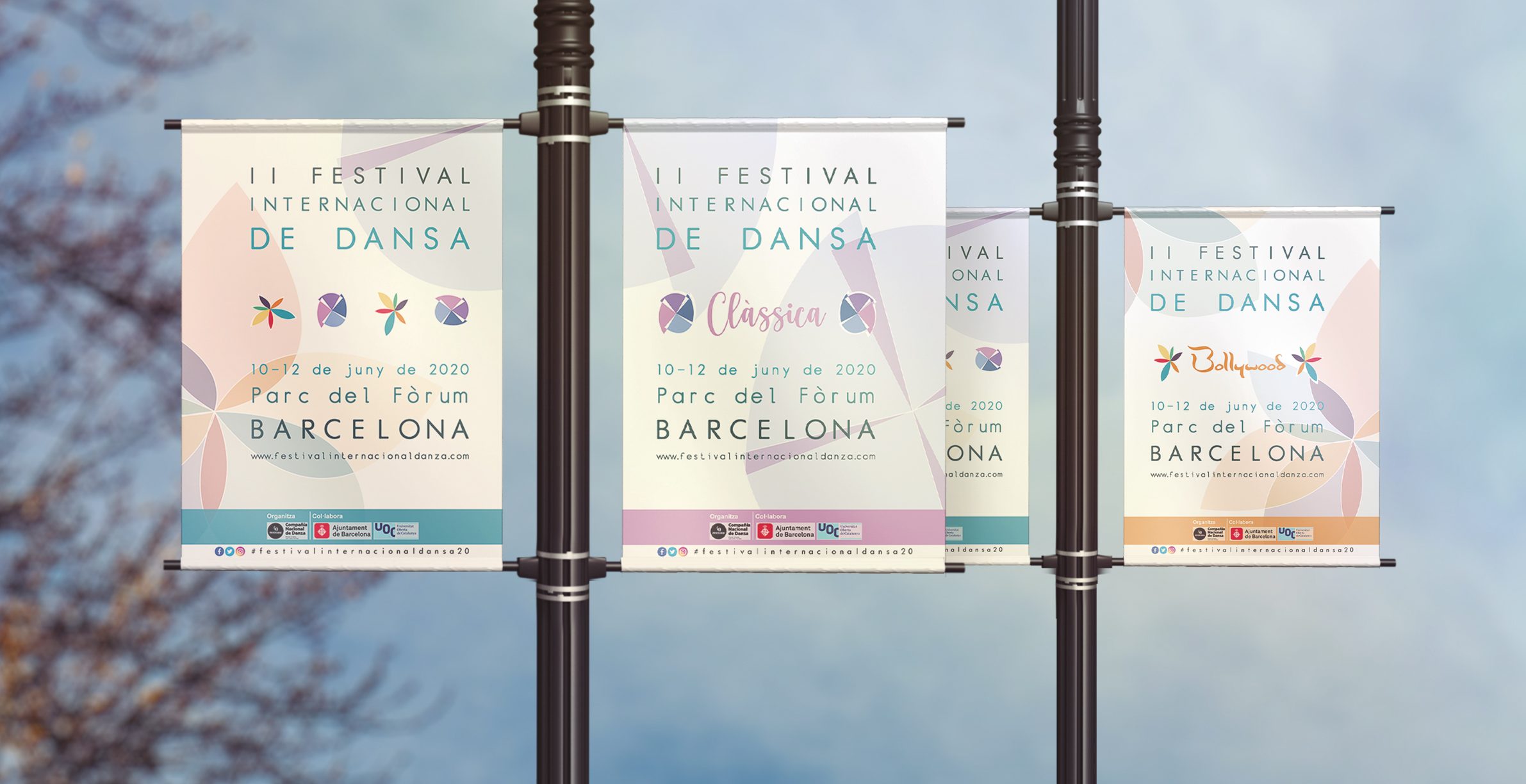 Mockup Banderolas Festival Dansa